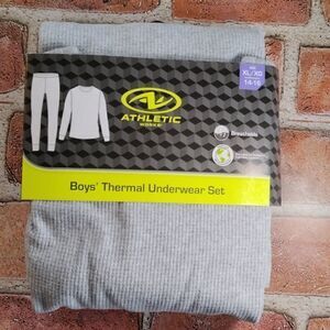 Boys Thermal Underwear Pajama Long Sleeve Shirt & Pants 2pc Set